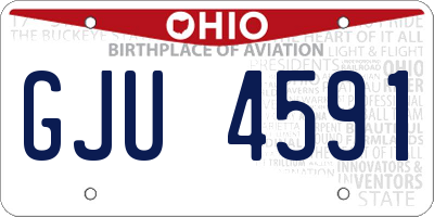 OH license plate GJU4591