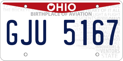 OH license plate GJU5167