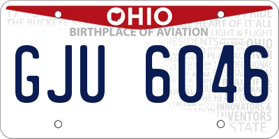 OH license plate GJU6046