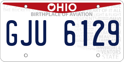 OH license plate GJU6129