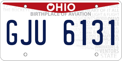 OH license plate GJU6131