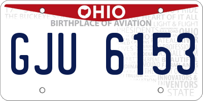 OH license plate GJU6153