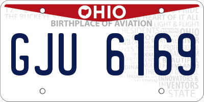 OH license plate GJU6169
