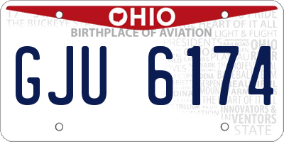 OH license plate GJU6174