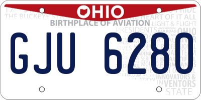 OH license plate GJU6280
