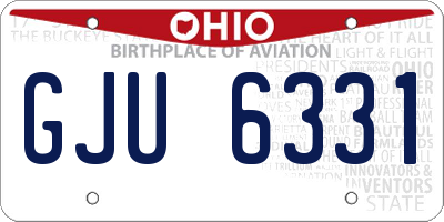 OH license plate GJU6331