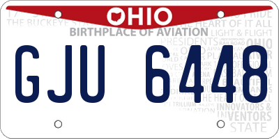 OH license plate GJU6448