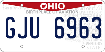 OH license plate GJU6963