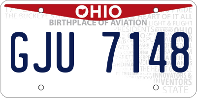 OH license plate GJU7148