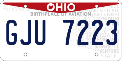 OH license plate GJU7223
