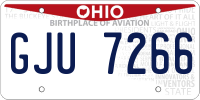 OH license plate GJU7266