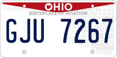 OH license plate GJU7267