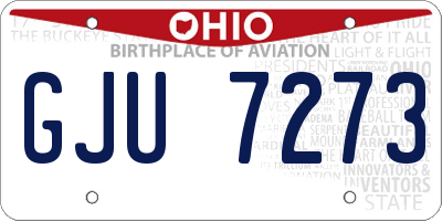 OH license plate GJU7273