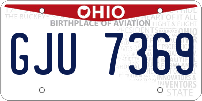 OH license plate GJU7369