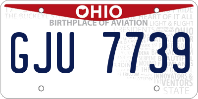 OH license plate GJU7739
