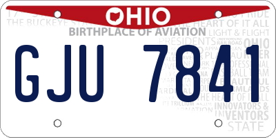 OH license plate GJU7841