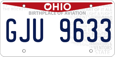 OH license plate GJU9633