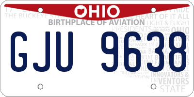 OH license plate GJU9638