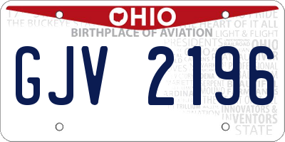 OH license plate GJV2196