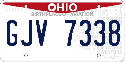 OH license plate GJV7338