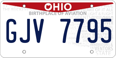 OH license plate GJV7795