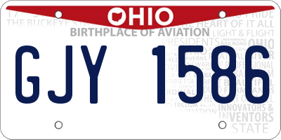 OH license plate GJY1586