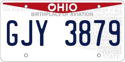 OH license plate GJY3879