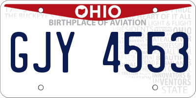 OH license plate GJY4553