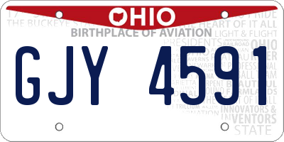 OH license plate GJY4591