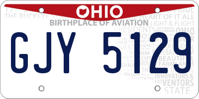 OH license plate GJY5129