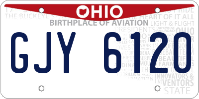 OH license plate GJY6120