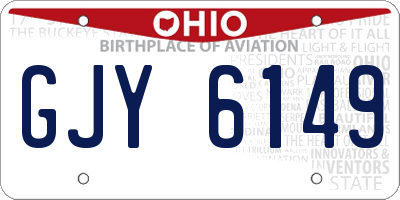 OH license plate GJY6149