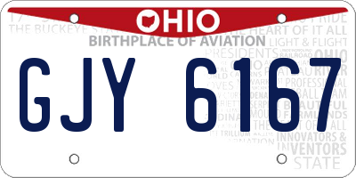 OH license plate GJY6167