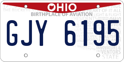OH license plate GJY6195