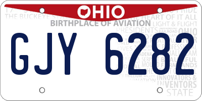 OH license plate GJY6282