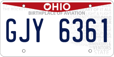 OH license plate GJY6361