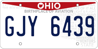 OH license plate GJY6439