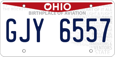 OH license plate GJY6557