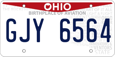 OH license plate GJY6564