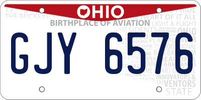 OH license plate GJY6576