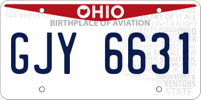 OH license plate GJY6631