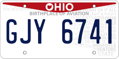 OH license plate GJY6741