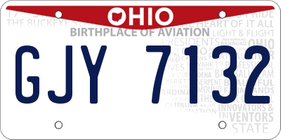 OH license plate GJY7132