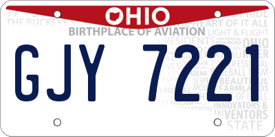 OH license plate GJY7221