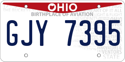 OH license plate GJY7395