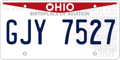 OH license plate GJY7527