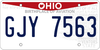OH license plate GJY7563