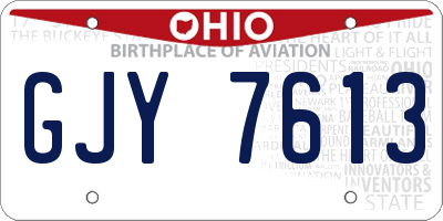 OH license plate GJY7613