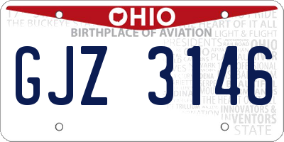 OH license plate GJZ3146