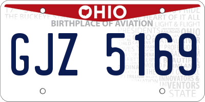 OH license plate GJZ5169